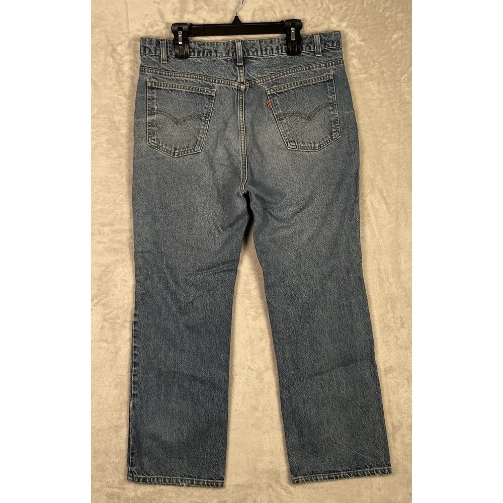 Vintage Levi's 517 Jeans Mens 40x30 (36x29) 80s Orange Tab bootcut USA Saddleman